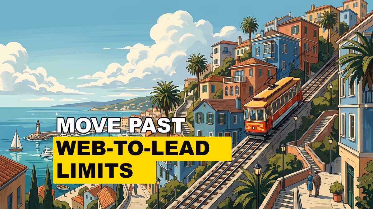 A steep hillside tram city above a bright harbor with zigzag tracks and stacked homes.