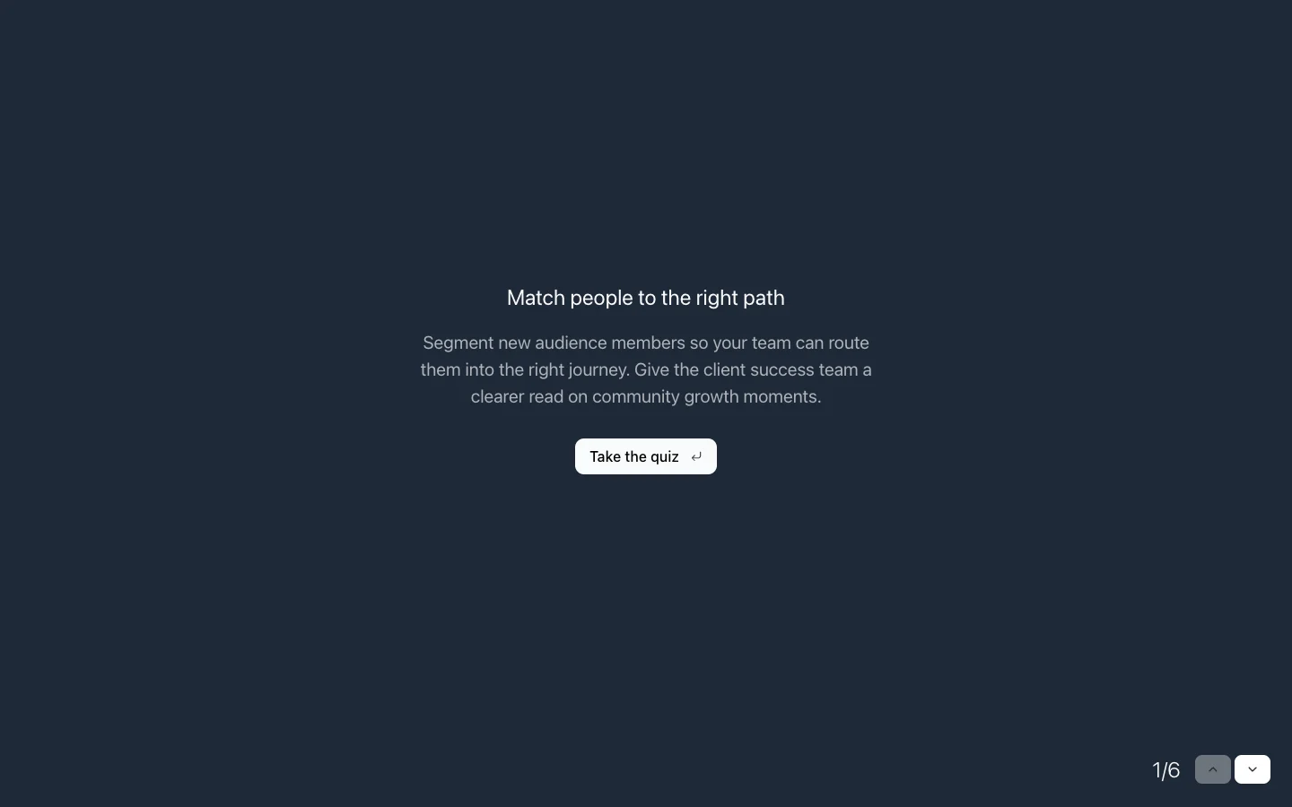 Community Growth Segmentation Quiz preview