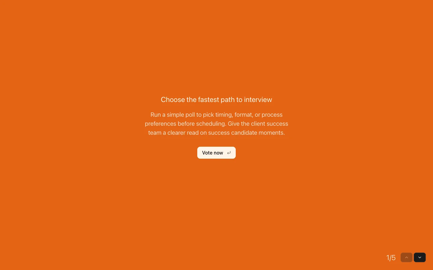Success Candidate Availability Poll preview