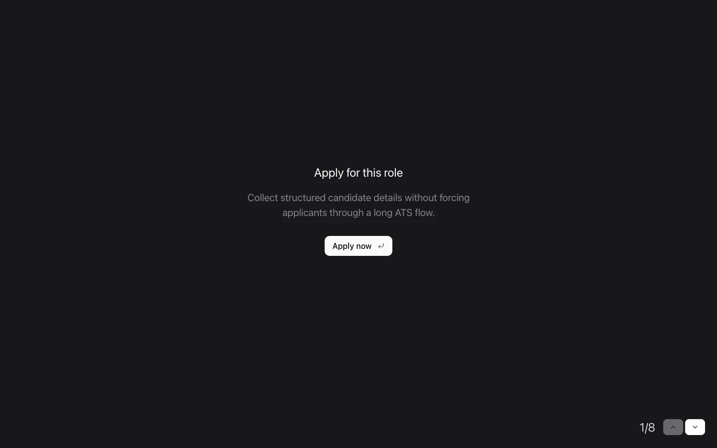Job Application Form preview