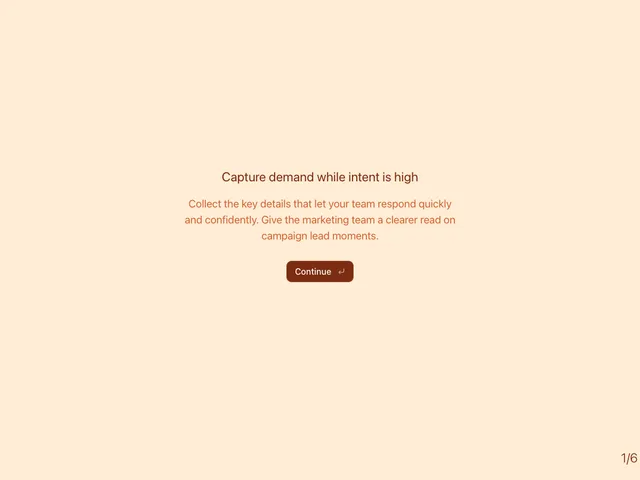 Campaign Lead Lead Form preview