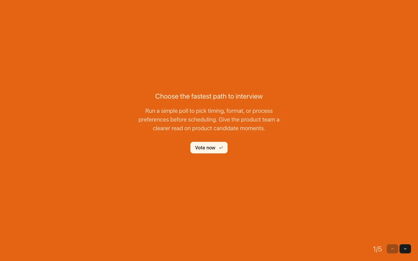 Product Candidate Availability Poll preview