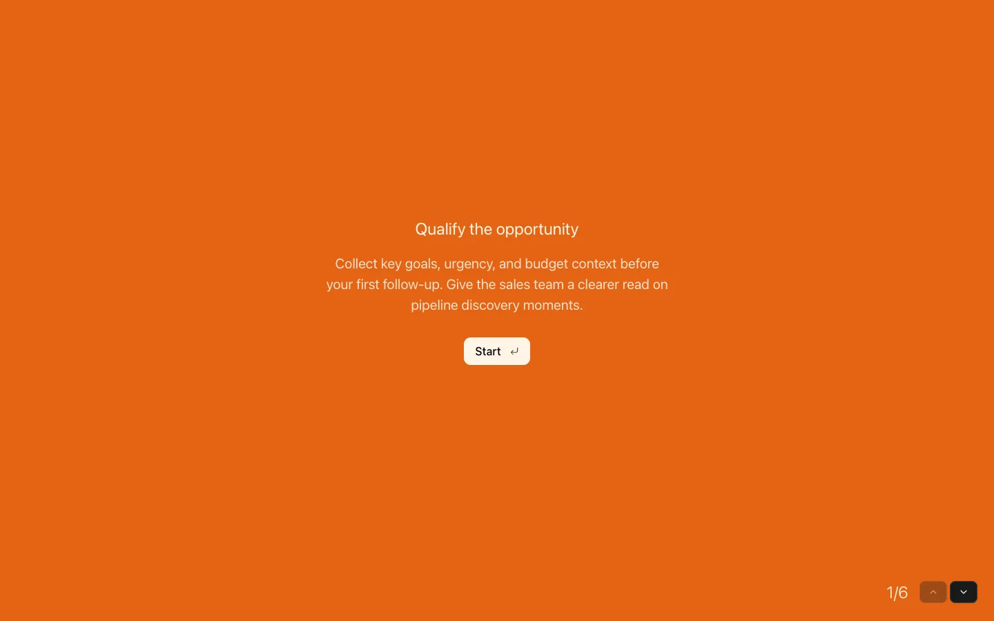 Pipeline Discovery Discovery Form preview